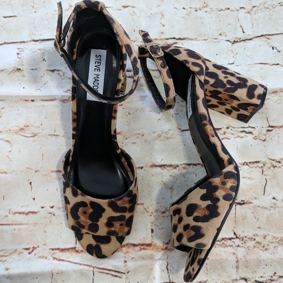 NWOB Steve Madden Minra Leopard Print Sandals - Picture 4 of 8